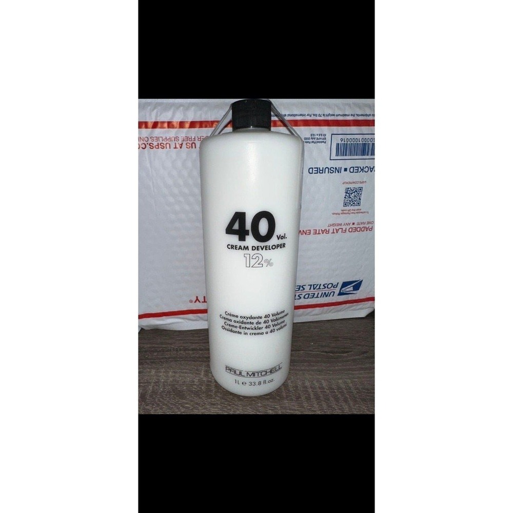 Paul Mitchell 40 Volume‎ Cream Developer 12% Hair Color Activator 33.8oz 1L NEW